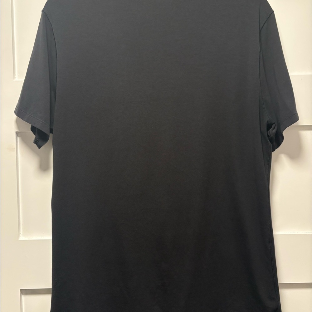 lululemon athletica black cotton Short Sleeve Tee